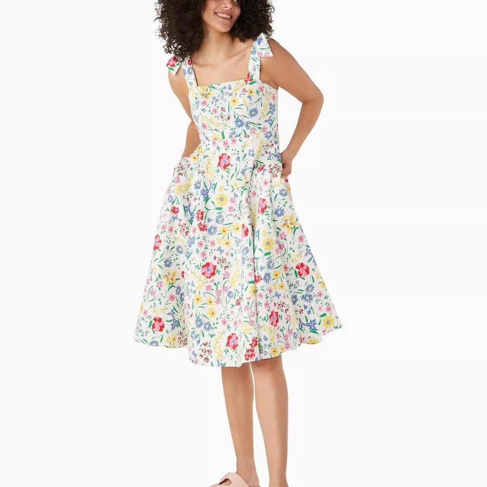 Brand New Kate Spade Garden Bouquet Fit-and-Flare Dress - Size 2 - NWT